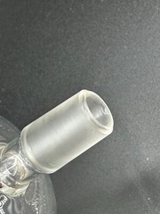 ADAMS & CHITTENDEN Glass 250mL Bump Trap 24/40 Upper Outer 14/20 Lower Inner Jts