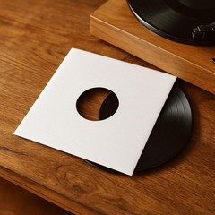 50 – Pack White Paper Vinyl Record Inner Sleeves 12-Inch LP Album