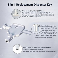 KLIVYA 3-in-1 Replacement Key(Cintas Dispenser Key/59002 Key/7749-18 White