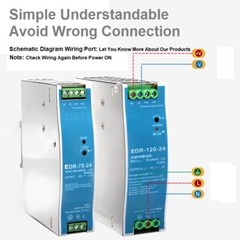 EDR-120 Rail Switching Power Supply Transformer AC 100V-240VAC To DC 12V/24V/36V