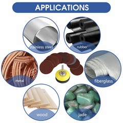 100pcs 2Inch 80-3000 Grit Mixed Sander Sanding Discs Pads Hook & Loop Sandpaper