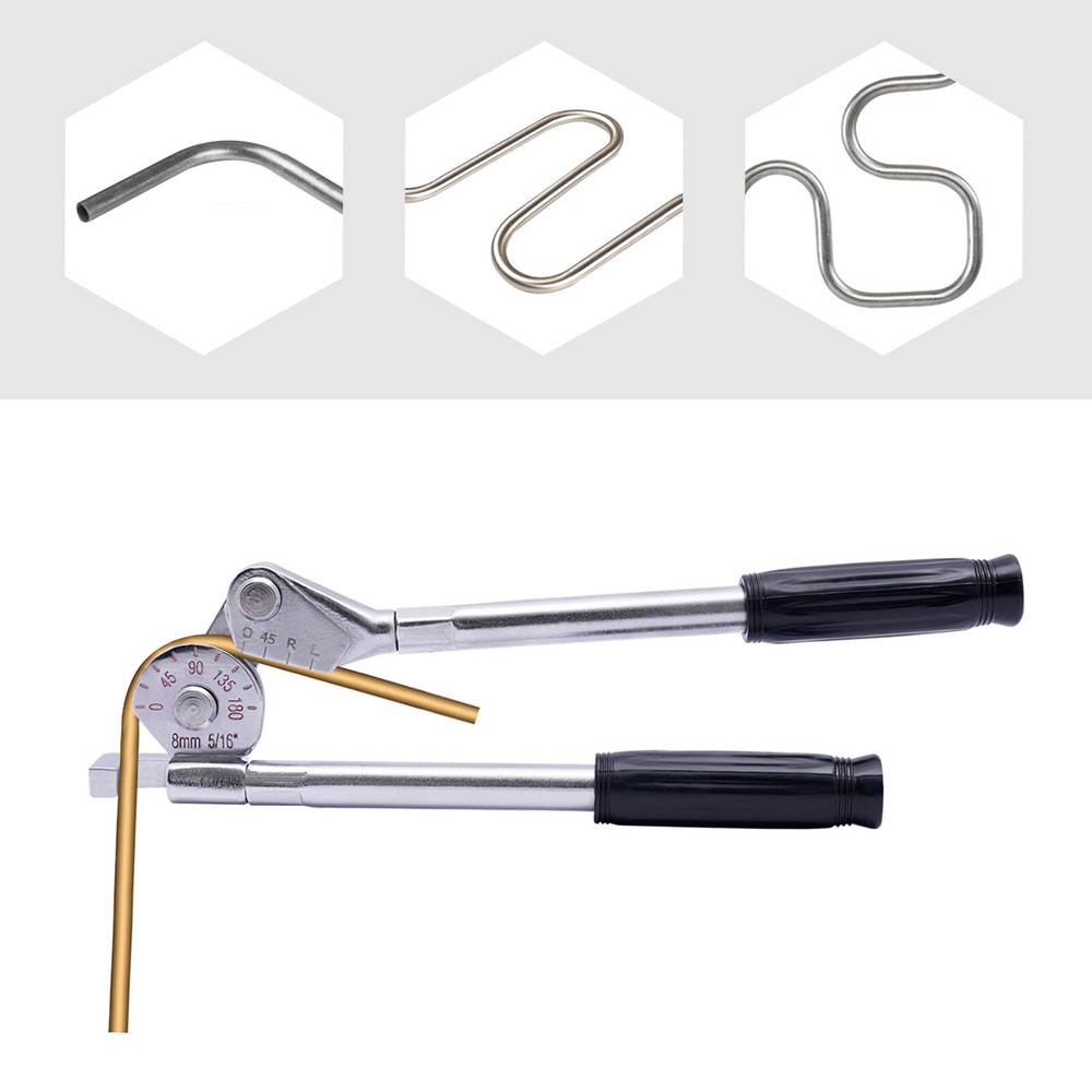 5/16″ Tube Bender 0-180º for Copper, Aluminum & Steel Pipes, Lightweight