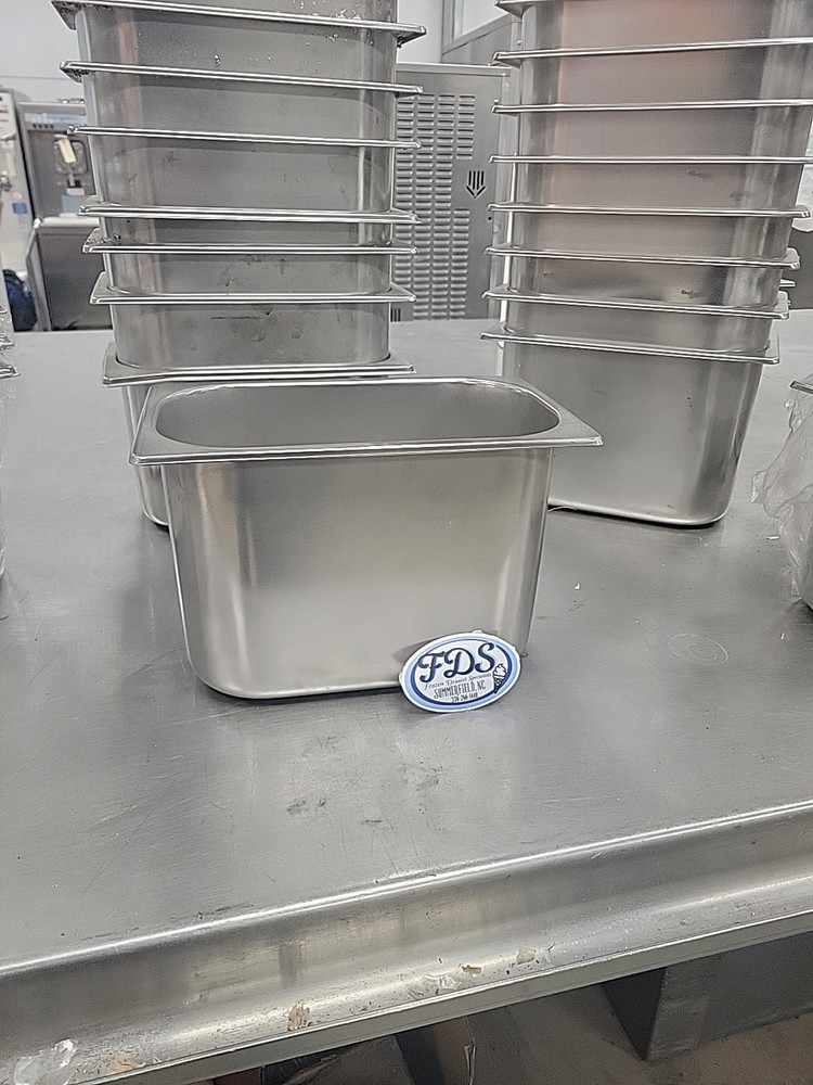 1/4 Size Hotel Steam Table Display Pans Stainless Steel