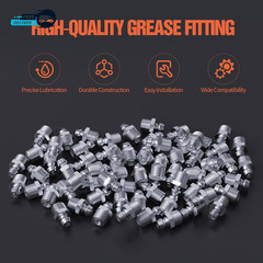 1/4″-28 Zerk Grease Fittings SAE Grease Nipples with Straight Grease Fittings