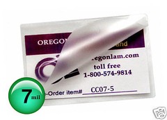 500/pack Hot 7 Mil Credit Card size Laminating Pouches 2-1/8 x 3-3/8 Clear