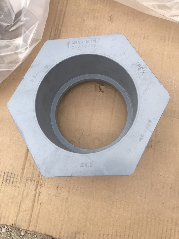 ASTM scm 80 cpvc-f439 6×8 bushing reducer