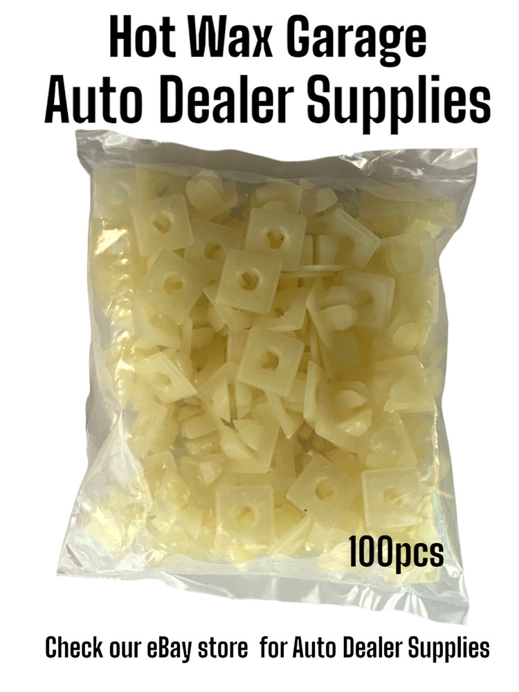License Plate Screw Insert, #14 Plastic Fits GM Nylon Nut (100 ) Pack)