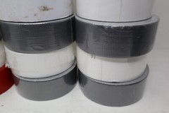 Wholesale Bulk Lot of 23 Rolls 2″ 3″ Tape Various Types & Colors Gray White Red