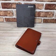 Vintage Filofax Winchester Organizer Real Calf Leather Brown Personal Size