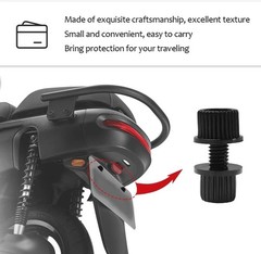 16PCS Nylon Motorcycle License Plate Screws Frame Holder Bolts & Nuts Plastic
