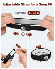 New 1PC Black Adjustable Anti Static Wrist Strap With Clip For Various Scenarios