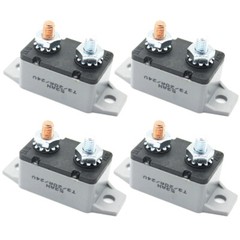 4Pack of 12v Self Manual Reset Circuit Breaker Stud Style Short Stop Amp 20A-50A