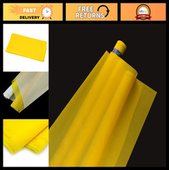 Silk Screen Printing Mesh 50″x1Yard – 100-300 Mesh, White & Yellow, Polyester