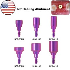 US Dental Healing Cap Abutment NP/RP Cover Screw Fit Nobel Biocare∅3.6 ∅5.0 ∅6.0