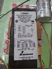 Philips Advance 71A6091 Ballast And capacitor