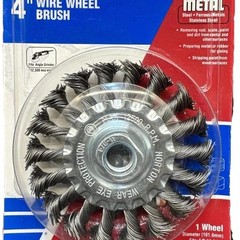 Norton 50583-038 Stainless 4” Wire Wheel Brush METAL – NEW {50}