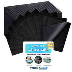 500 Count Black Disposable Tattoo Bib Nail Salon Tray Cover Dental Sheet