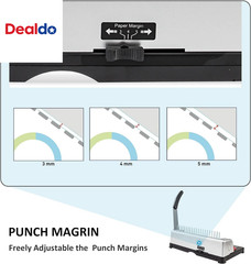 Binding Machine, 21-Holes, 450 Sheets, Comb Binding Machines with Starter Kit 10