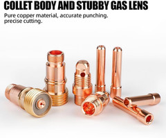 80Pcs TIG Welding Accessories, Alumina Ceramic Nozzle & Glass Cups, Stubby Gas L