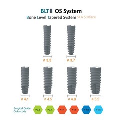 Evidence Bone Level Tapered Fixture Int Hex 2.1/2.5mm Korea Made