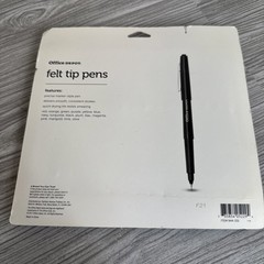 Office Depot Felt Tip Pens, Medium Point, Assorted, 16 Pack Pink Black 1.0mm