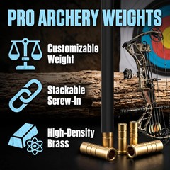 SHARROW 12pcs Arrow Inserts Copper Insert Weight 38/50/100/150/200/250/300/350 G