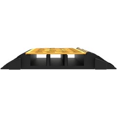 VEVOR 3 Channel Cable Protector Ramp Rubber Electrical Wire Cover Ramp Guard