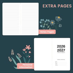 2 Years Monthly Planner 2026-2027, Jan 2026 – Dec 2027. 3.8″ x 6.3″ Pocket Calen