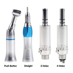 Dental Slow Low Speed Handpiece Contra Angle Straight Air Motor 2/4 Holes E-Type