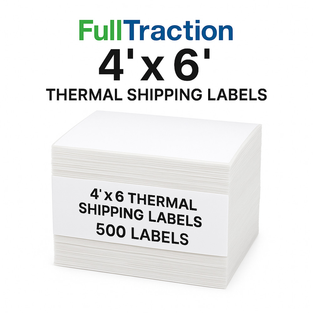 4″x6″ Direct Thermal Shipping Labels Fanfold for all 4×6 printers 500 per stack