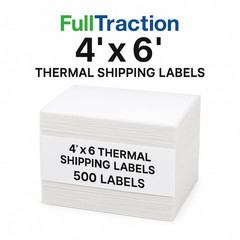 4″x6″ Direct Thermal Shipping Labels Fanfold for all 4×6 printers 500 per stack