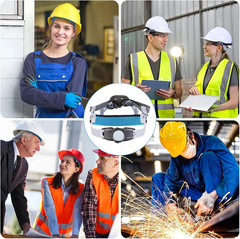 10 PCS Hardhat and Safety Helmet Sweatband, Flame-Resistant, Unique cat-Head Des