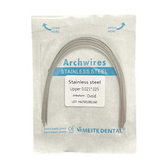 10Pcs/Pack Dental Ortho Stainless Steel Arch Wires Rectangular Ovoid/Natural