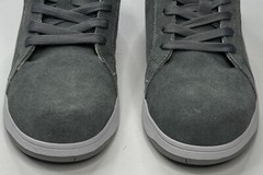 Puma Safety Icon Suede Low Gray & White Steel Toe Oil Resistant Sneaker Size 7.5
