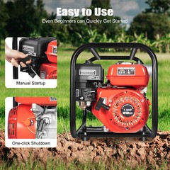 3″ Semi Trash Gas Water Pump Garden Water Transfer Irrigation Pump 60m³/h 7.5HP