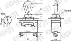 10 PACK – SPST (ON/OFF) MEDIUM DUTY TOGGLE SWITCH 10AMPS – 125VAC # ST90-10PK