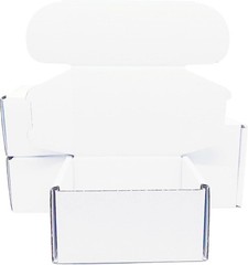 Easy Assembly 4x3x2 White Corrugated Mailing Boxes – Perfect for Small Items