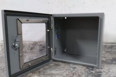Wiegmann N412121208WC 12 x 12 x 8 In Gray Steel Wall Mount Enclosure