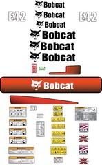 Fits Bobcat E42 Decal Kit MINI EXCAVATOR Laminated 3M VINYL / FREE SHIPPING