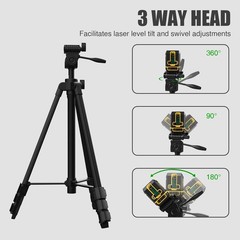 Durable Lightweight Tripod (55 Inches) with Quick Release for Laser Applications