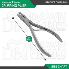 Primary Crown Crimping Plier Dental Orthodontics Instrument German Grade