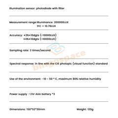 Digital illuminance Light Meter Lux meter Photometer 200000Lux Luxmeter Tool