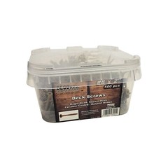#8 x 2″ Deck Screws | Square Drive | Bugle Head | Brown Ruspert | 500pcs Box