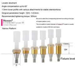 US Titanium Overdenture Locator abutment Legacy anchor Fits Major Implant SYSTE