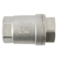 1/2 – 2 inch 1″ 3/4″ 1.5″ In-line Check Valve NPT Spring Loaded Stainless Steel