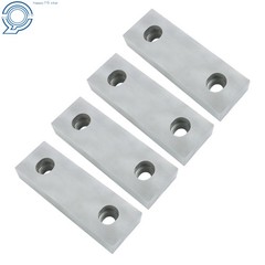 4 Pack For 6″ Vises Vise Jaws Reversible Aluminum Soft Jaws 6″ × 2″ × 1″