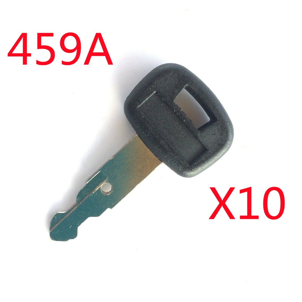 10pk Kubota Skid Steer Track Loader & Mini Excavator Ignition Key with Logo 459A