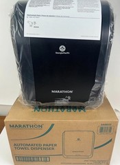 Marathon Automated Paper Towel Dispenser, Black, Up to 700 of Paper Towels