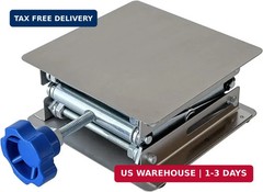 Stainless Steel Lab Jack Stand Table Lift Laboratory Mini Scissor Lift 4″ x 4″ w