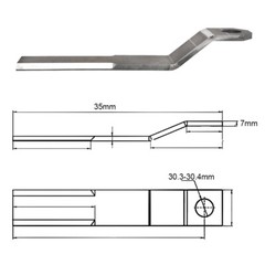 Heavy Duty Steel For Mower King Skidsteer Brush Hog Cutter REPLACEMENT Blade 7MM